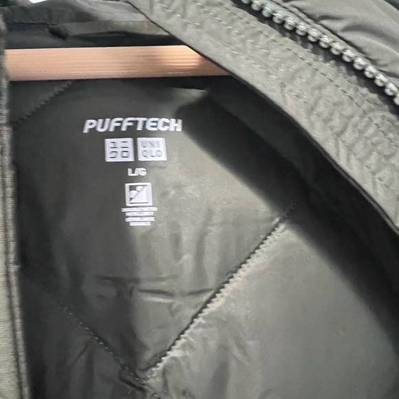 UNIQLO Quilted Long Green Coat sz large NWT - Picture 4 of 5